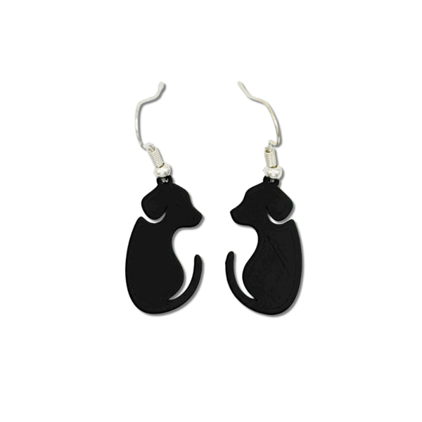 Picture of a puppy earring